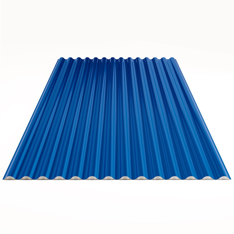 Гофрированный лист В-19 Гладкий полиэстер RAL 5005 (Синий) 1500*1103*0,45 двухсторонний