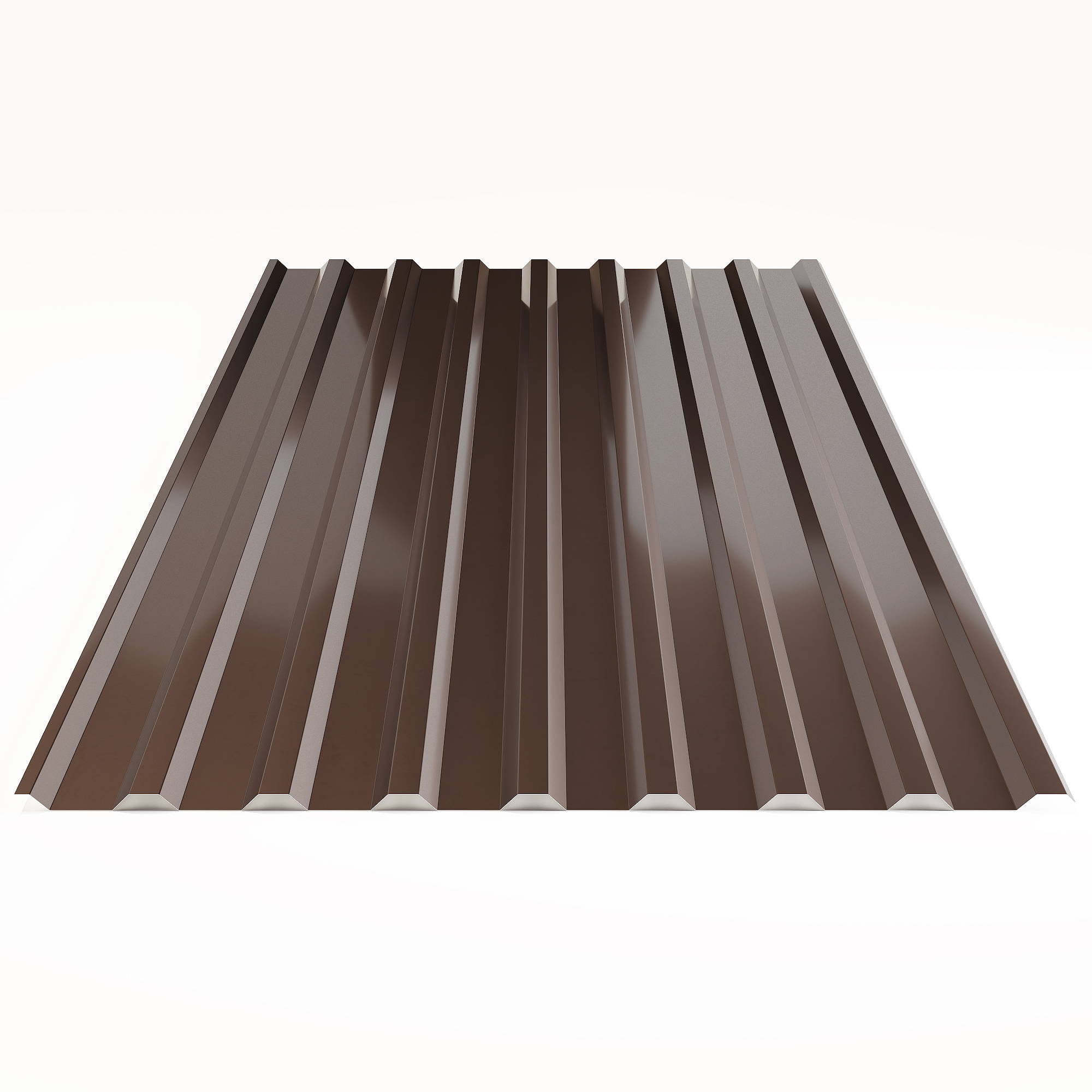 Профнастил Н-20 Гладкий полиэстер RAL 8017 (Шоколадно-коричневый) 1500*1150*0,45 двухсторонний