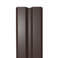 Металлический штакетник Гладкий полиэстер RAL 8017 (Шоколадно-коричневый) 1500*87*0,4 односторонний Прямой