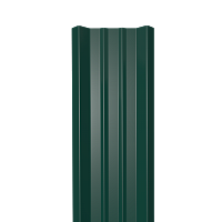 Металлический штакетник Гладкий полиэстер RAL 6005 (Зелёный мох) 2500*69*0,45 двухсторонний Прямой