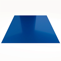 Гладкий лист Гладкий полиэстер RAL 5005 (Синий) 3000*1250*0,45 двухсторонний ламинированный