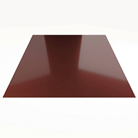 Гладкий лист Гладкий полиэстер RAL 3005 (Красное вино) 3000*1250*0,45 односторонний ламинированный
