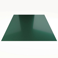 Гладкий лист Гладкий полиэстер RAL 6005 (Зелёный мох) 1500*1250*0,45 односторонний ламинированный