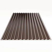 Гофрированный лист В-19 Гладкий полиэстер RAL 8017 (Шоколадно-коричневый) 1800*1103*0,4 односторонний