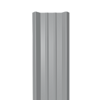 Металлический штакетник Гладкий полиэстер RAL 7004 (Серый) 1500*69*0,5 односторонний Прямой