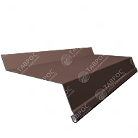 Отлив на фундамент Гладкий полиэстер RAL 8017 (Шоколадно-коричневый) 2000*200